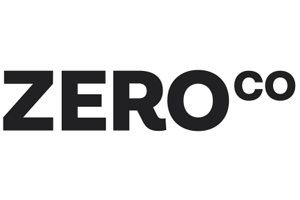 Zero co's logo in black