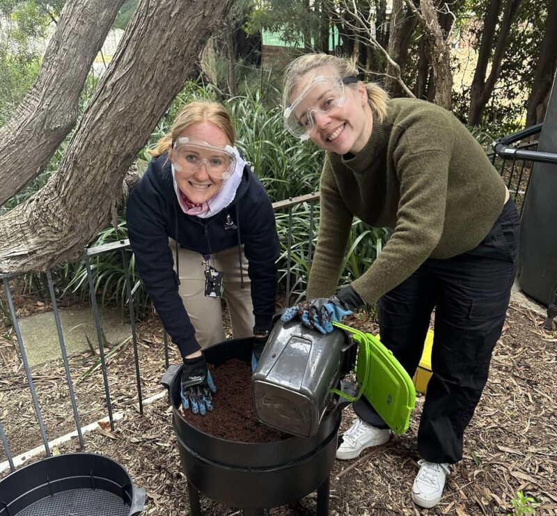 UOM_GI Case Study Team from GI Attenborough's Avengers using their worm farm